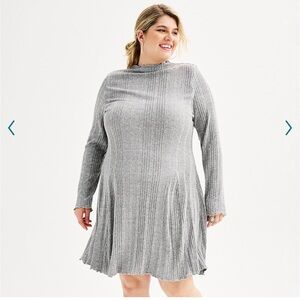 NWT Long Sleeve Mini Skater Dress